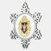 Ornement Flocon De Neige Alpha Phi Delta Snowflake Ornament (Vue impression)