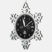 Ornement Flocon De Neige Altimètre de l'aéronef (Vue impression)