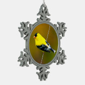 Ornement Flocon De Neige American Goldfinch - Photo originale (Gauche)