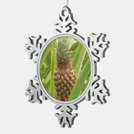 Ornement Flocon De Neige Ananas sauvage Fruit tropical dans la nature (Vue impression)