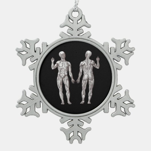 Ornement Flocon De Neige Anatomie humaine - le système musculaire (Devant)