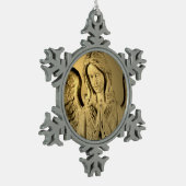 Ornement Flocon De Neige Ange de prière (Gauche)