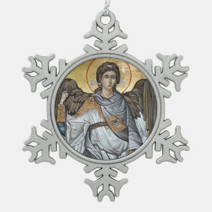 Ornement Flocon De Neige Ange Michael