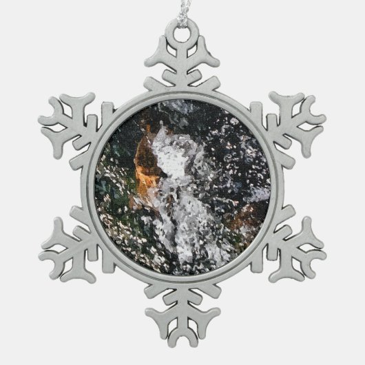 ORNEMENT FLOCON DE NEIGE ANGEL (Devant)
