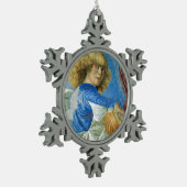 ORNEMENT FLOCON DE NEIGE ANGEL FABRIQUANT DE LA MUSIQUE (Gauche)