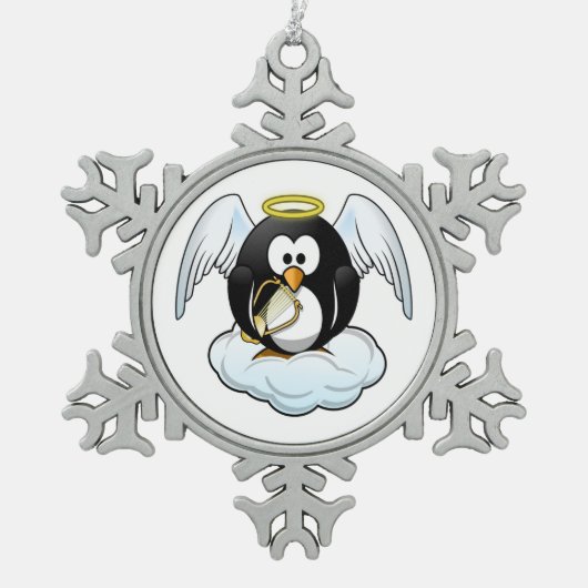 ORNEMENT FLOCON DE NEIGE ANGEL PENGUIN (Devant)