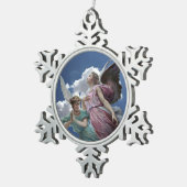 Ornement Flocon De Neige Anges célestes (Vue impression)