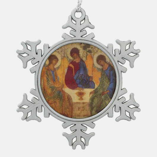 Ornement Flocon De Neige Anges de la Trinité à Mamré (Devant)
