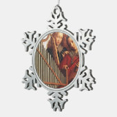 ORNEMENT FLOCON DE NEIGE ANGES MUSICAUX (Vue impression)