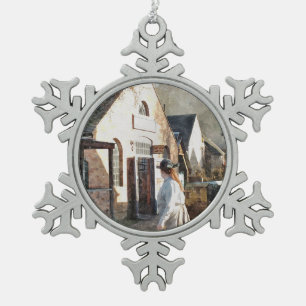 ORNEMENT FLOCON DE NEIGE ANGLETERRE VICTORIENNE