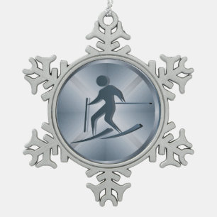 Ornement Flocon De Neige Appareil de ski - SRF