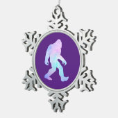 Ornement Flocon De Neige Aquarelle Bigfoot (Vue impression)