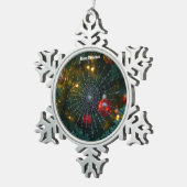 Ornement Flocon De Neige Araignée de Noël (Vue impression)