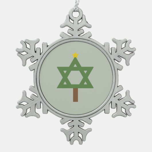 ORNEMENT FLOCON DE NEIGE ARBRE DE CHRISMUKKAH - .PNG (Devant)