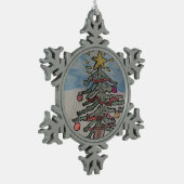 Ornement Flocon De Neige Arbre de Noël (Gauche)