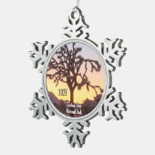 Ornement Flocon De Neige Arbre Joshua Set Ombre Personnalisé (Vue impression)