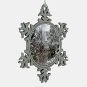 Ornement Flocon De Neige Arbres enneigés (Gauche)