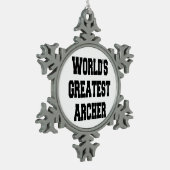 Ornement Flocon De Neige Archer le plus grand du monde (Gauche)