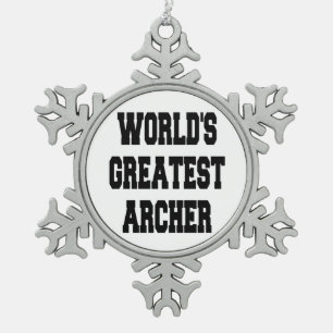 Ornement Flocon De Neige Archer le plus grand du monde
