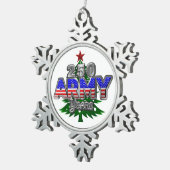 ORNEMENT FLOCON DE NEIGE ARMÉE 250 ANS (Vue impression)