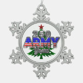 ORNEMENT FLOCON DE NEIGE ARMÉE 250 ANS (Devant)