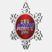 ORNEMENT FLOCON DE NEIGE ARMÉE 250 ANS (Vue impression)