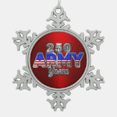 ORNEMENT FLOCON DE NEIGE ARMÉE 250 ANS (Devant)