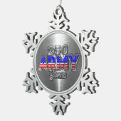 ORNEMENT FLOCON DE NEIGE ARMÉE 250 ANS (Vue impression)