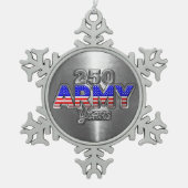 ORNEMENT FLOCON DE NEIGE ARMÉE 250 ANS (Devant)