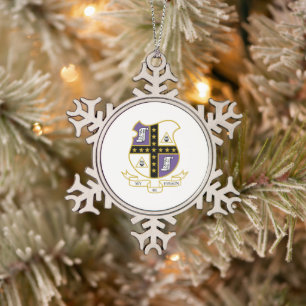 Ornement Flocon De Neige Armoiries de Mu Phi Epsilon
