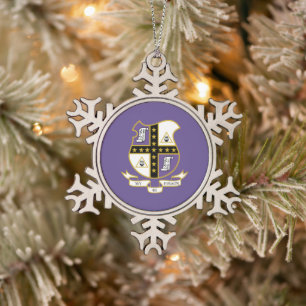 Ornement Flocon De Neige Armoiries de Mu Phi Epsilon