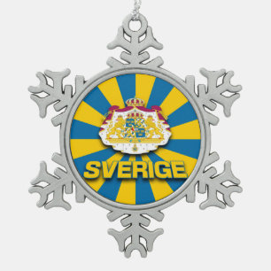 Ornement Flocon De Neige Armoiries de Sverige