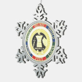 ORNEMENT FLOCON DE NEIGE ARMURE D'UN DIEU (Vue impression)