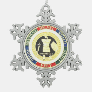 ORNEMENT FLOCON DE NEIGE ARMURE D'UN DIEU