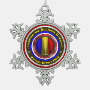 Ornement Flocon De Neige Army Training and Doctrine Command Keepsake