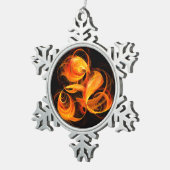 Ornement Flocon De Neige Art Abstrait Fireball (Vue impression)