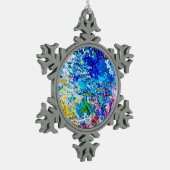 Ornement Flocon De Neige Art de la palette de couleurs (Gauche)