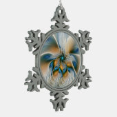 Ornement Flocon De Neige Art Fractal De L'Imaginaire Abstrait En Plein Esso (Gauche)