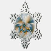 Ornement Flocon De Neige Art Fractal De L'Imaginaire Abstrait En Plein Esso (Vue impression)