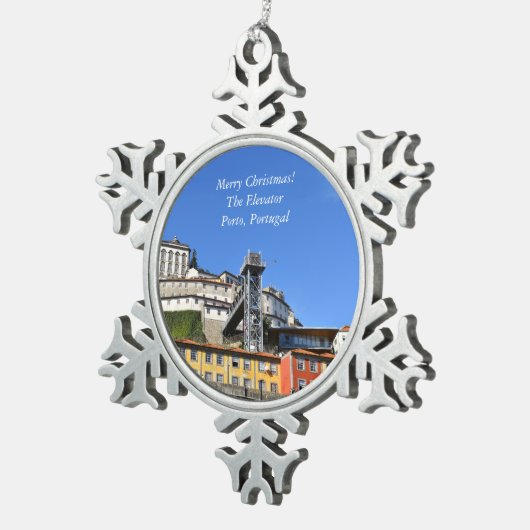 Ornement Flocon De Neige Ascenseur, Porto Portugal (Vue impression)