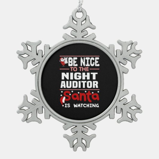 Ornement Flocon De Neige Auditeur de nuit (Devant)