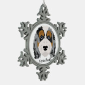 Ornement Flocon De Neige Australian Shepherd Poodmix Christmas Ornament (Gauche)