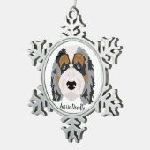 Ornement Flocon De Neige Australian Shepherd Poodmix Christmas Ornament (Vue impression)