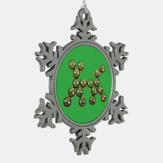 Ornement Flocon De Neige ​🐶 Authentic Chang Beer Cap Dog (Gauche)