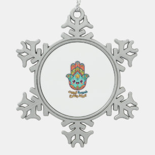 Ornement Flocon De Neige Autocollant de main Hamsa Kawaii marocain mignon