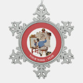 Ornement Flocon De Neige Autoportrait triple (Devant)