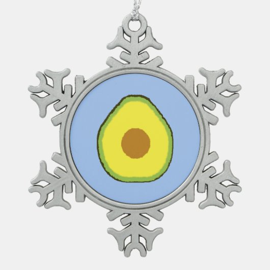 Ornement Flocon De Neige Avocado (Devant)