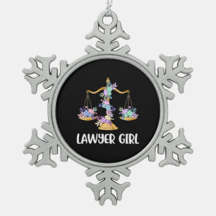 Ornement Flocon De Neige Avocate fille