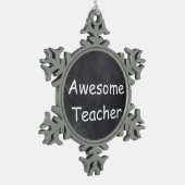 Ornement Flocon De Neige Awesome enseignant Chalkboard Design Idée cadeau (Gauche)