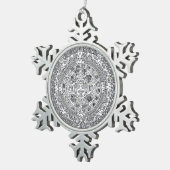 Ornement Flocon De Neige AZTEC OU MEXICA mexicaine (Vue impression)